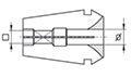 tapping collet internal driver drawing